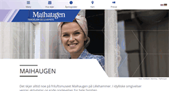 Desktop Screenshot of maihaugen.no